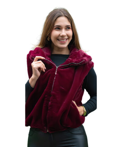 chaleco peluche con gorro (1)