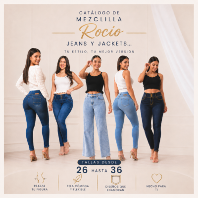 CATALOGO DE MEZCLILLA ROCIO: JEANS Y JACKETS