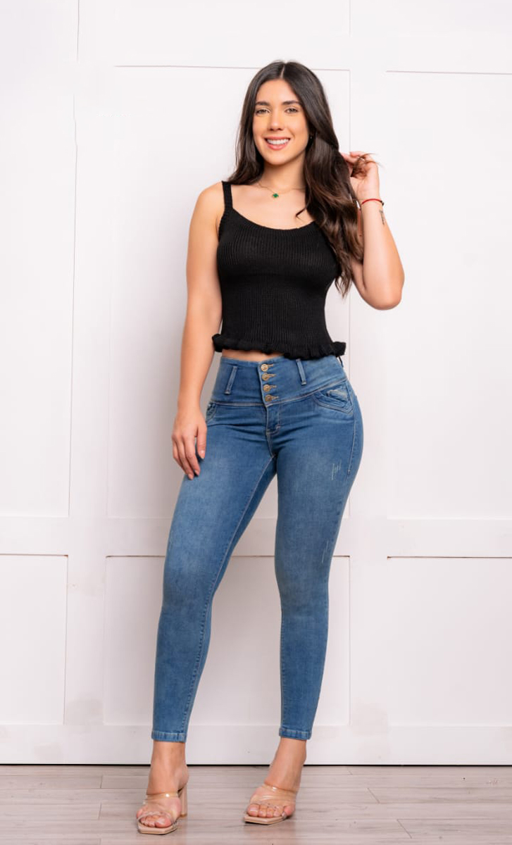 FAJERO SKINNY 4 BOTONES CON BOLSILLO