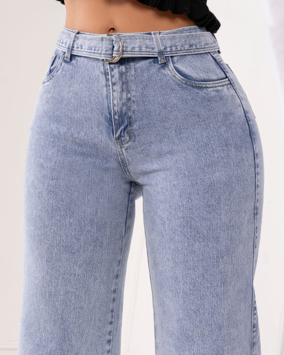 WIDE LEG SEMI STRECH - Image 4