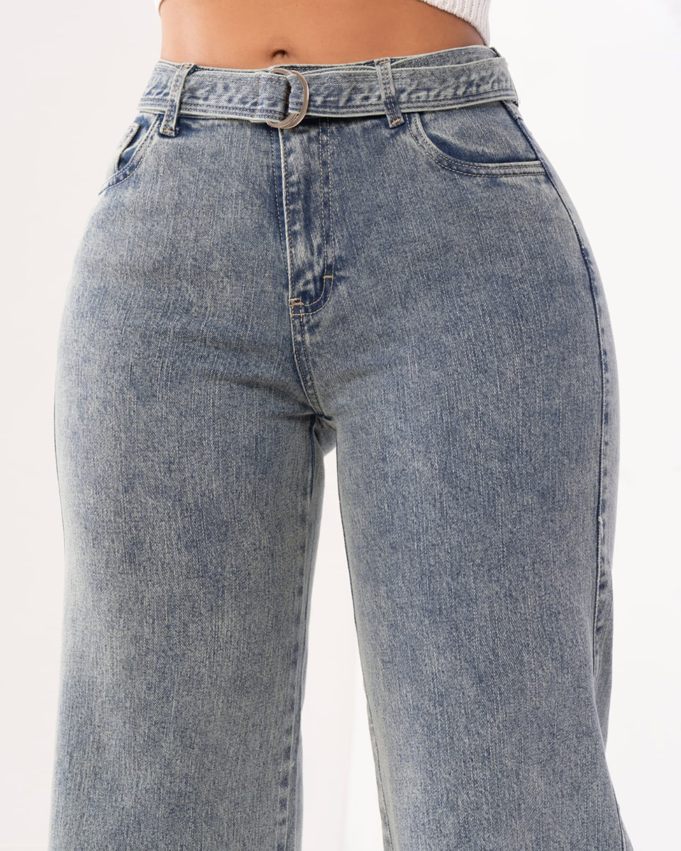 WIDE LEG SEMI STRECH - Image 19