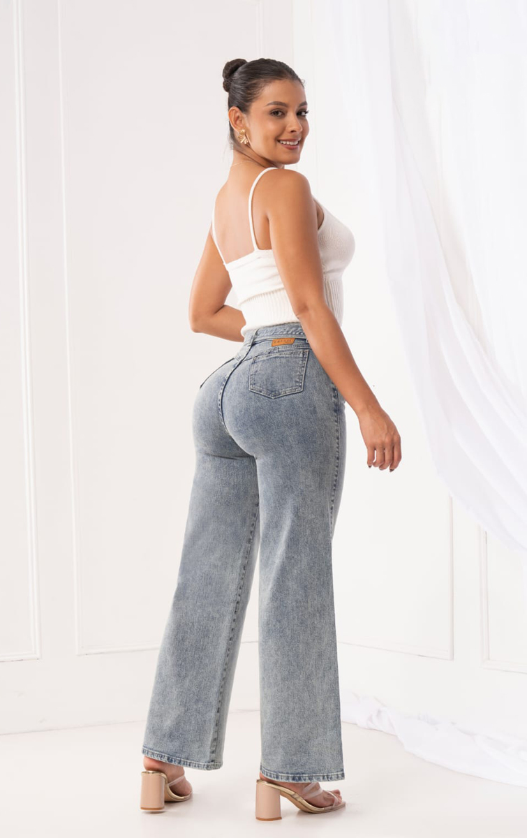 WIDE LEG SEMI STRECH - Image 18