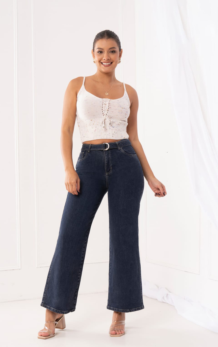 WIDE LEG SEMI STRECH - Image 12