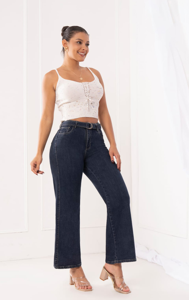 WIDE LEG SEMI STRECH - Image 11