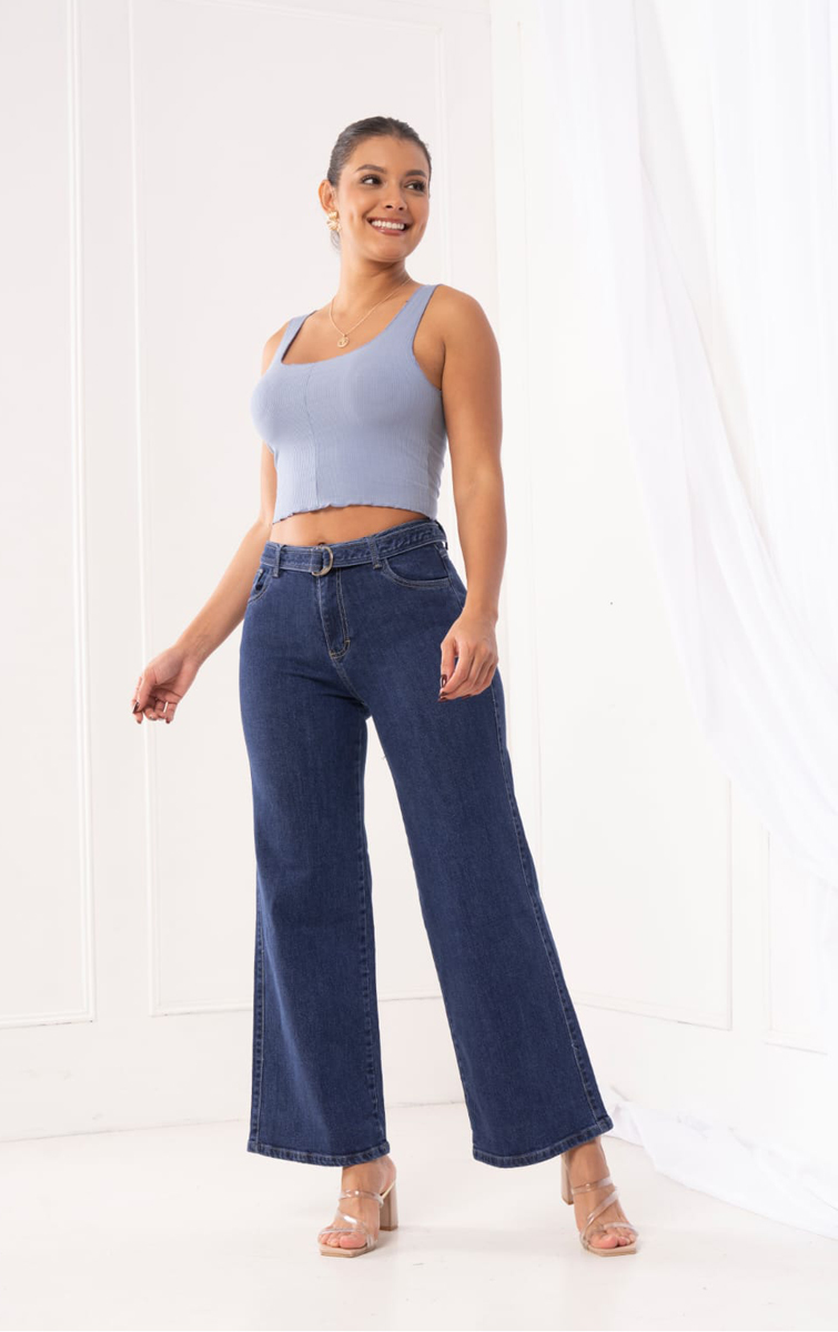 WIDE LEG SEMI STRECH - Image 10