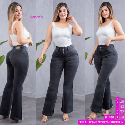 Alternative view of FLARE JEANS STRETCH PREMIUM