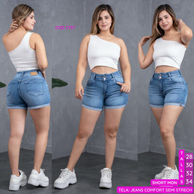 Alternative view of SHORT MOM 2 BOTONES
