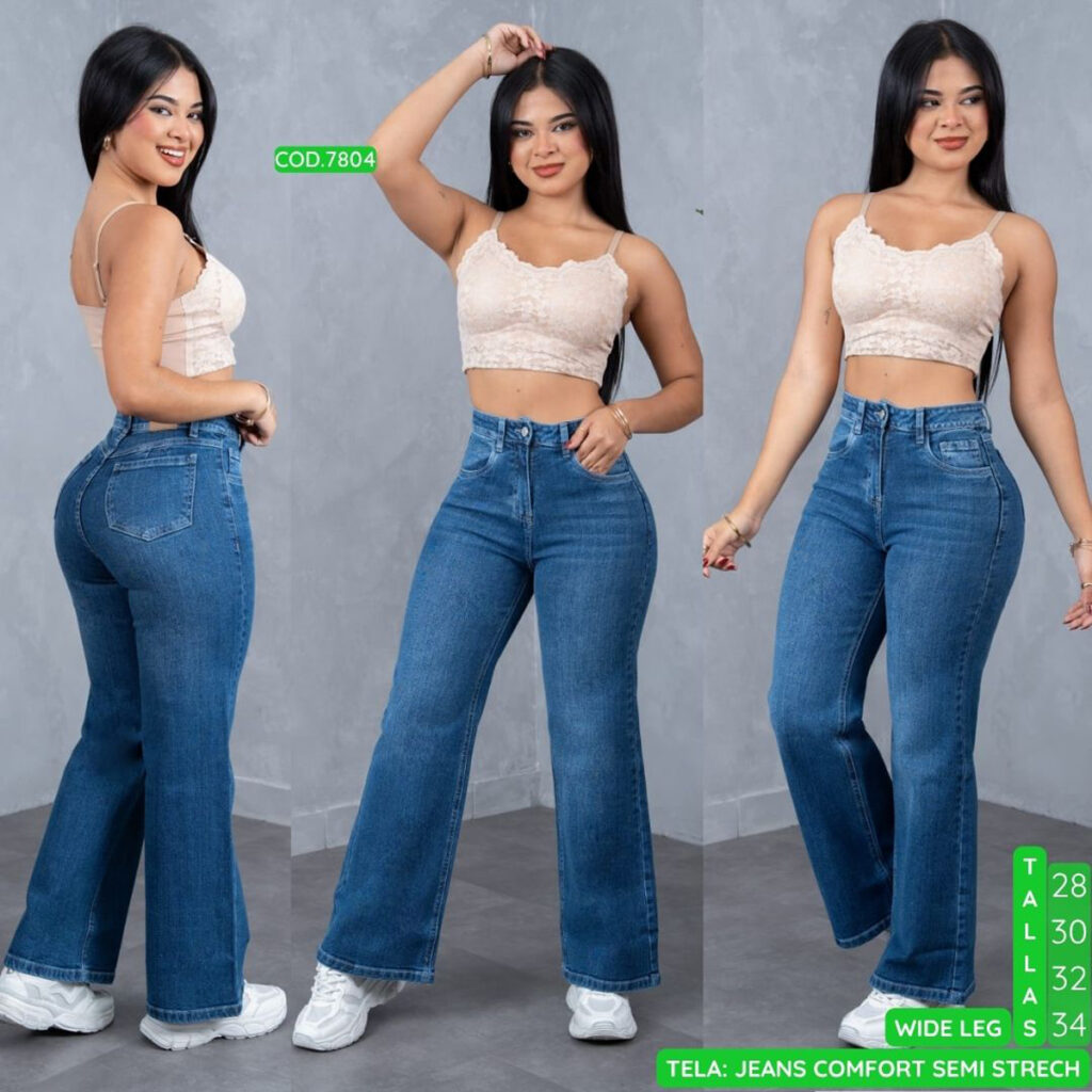 WIDE LEG Comfort semi Strech