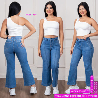 Alternative view of Wide Leg Petit COMFORT SEMI STRETCH